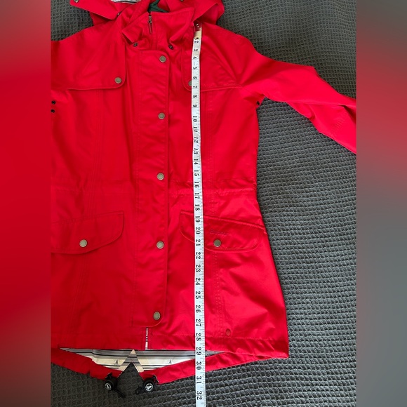 Barbour: Trevose Anorak Jacket, Red, Size: US 6 (fits like a s/m) LIKE NEW - Picture 3 of 13